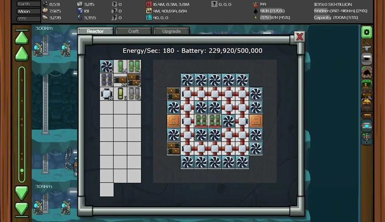 MrMine reactor screenshot